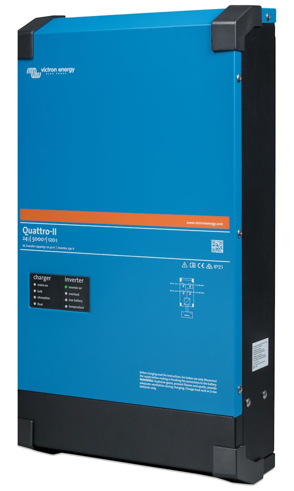 Victron Quattro-II měnič/nabíječ 24V/5000VA/120A-50A/50A QUA242505010