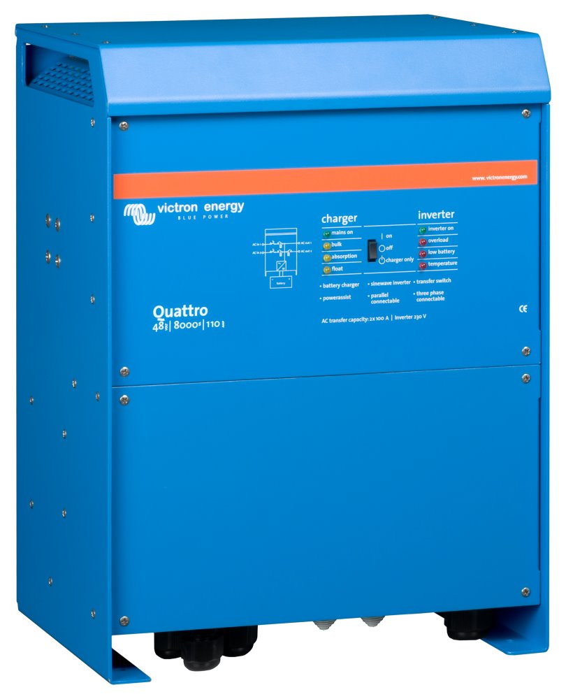Victron Quattro měnič/nabíječ 48V/8000VA/110A-100A/100A QUA488024000