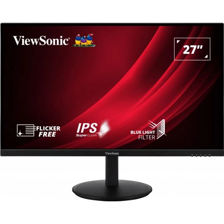 ViewSonic VG2709-2K-MHDU-2/ 27" QHD Frameless IPS Monitor with HDMI, DisplayPort, USB type C, USB,Full Ergonomic Stand