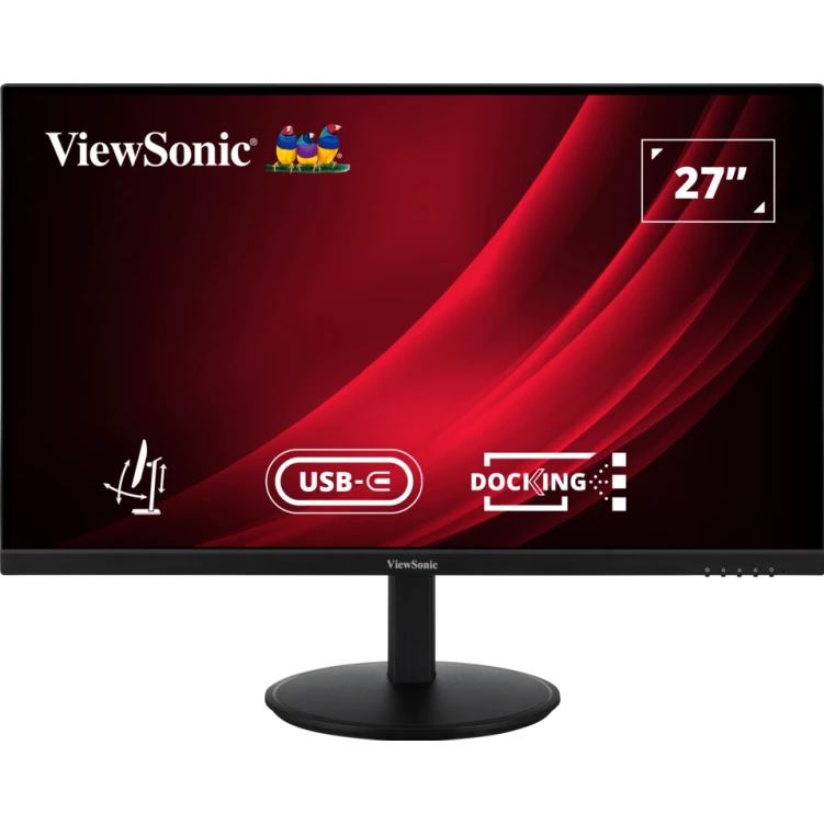 ViewSonic VG2709U-2 / 27" QHD Frameless IPS Monitor with 2 HDMI, DP in, DP out, USB type C, RJ45 , USB, Daisy VG2709U-2K