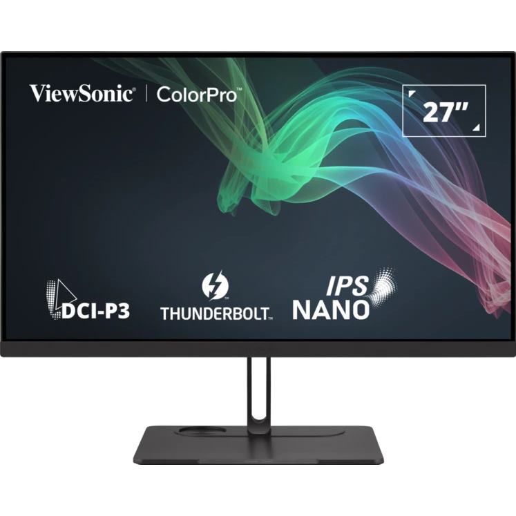 ViewSonic VP2776T-4K/27" 16:9 3840 x 2160 3 sides Frameless SuperClear IPS Monitor with 100% sRGB,98% DCI-P3,Thunderbol