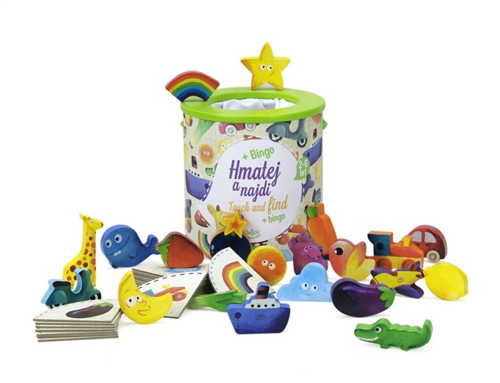 Vilac Dřevěná hra Hmatej a najdi 3048700524133