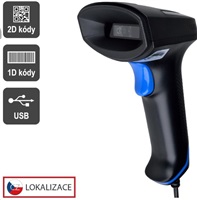 Virtuos CCD 2D čtečka Virtuos HT-851A, USB, bez stojánku, černá EHE0019