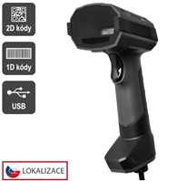Virtuos CCD 2D průmyslová čtečka HT-857, USB, tmavě šedá EHE0017