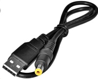 Virtuos napájecí redukce USB -> jack 5.5/2.1, 5V, 0,5 m HAC0093