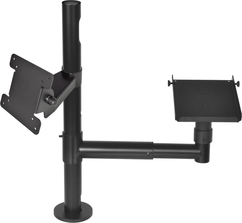 Virtuos Pole - Sestava - stojan 500 mm s prodluž. ramenem a držáky VESA a pokladní tiskárny EAX2055