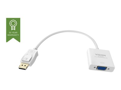 Vision - Nástroj pro převod videa - DisplayPort - VGA - bílá TC-DPVGA