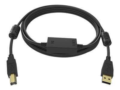 Vision Professional - Kabel USB - USB (M) do USB typ B (M) - USB 2.0 - 15 m - aktivní - černá TC 15MUSB+/BL