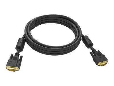 Vision Professional - Kabel VGA - HD-15 (VGA) (M) do HD-15 (VGA) (M) - 1 m - křídlové šrouby - čern TC 1MVGAP/BL