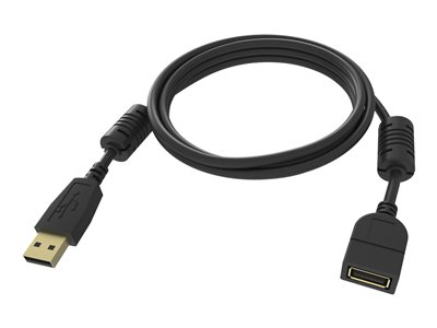 Vision Professional - Prodlužovací šňůra USB - USB (M) do USB (F) - USB 2.0 - 2 m - černá TC 2MUSBEXT/BL