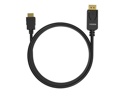 VISION Professional - Video kabel - DisplayPort / HDMI - DisplayPort (M) do HDMI (M) - 1 m - černá TC 1MDPHDMI/BL