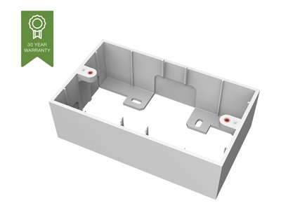 VISION TechConnect 3 2-Gang UK Backbox - Krabička - bílá - 2 soupravy TC3 BACKBOX2G