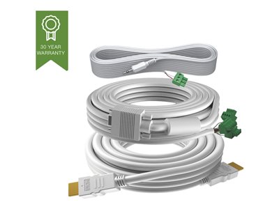 VISION Techconnect 3 - Sada kabelů k video / audio - 15 m - bílá TC3-PK15MCABLES