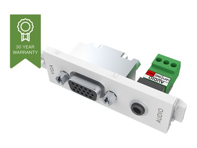 VISION TechConnect 3 VGA+3.5mm D module - Přichycení talíře modulárního zařízení - HD-15, mini-phon TC3 VGAF3.5MMD