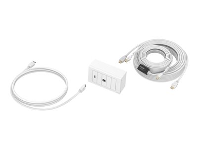 VISION TechConnect - Flush mount faceplate kit - 10m - montá? na stěnu - bílá - 2 soupravy - 2 port TC3-PK10M