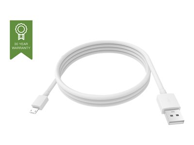 Vision Techconnect - Kabel USB - Micro USB typ B (M) do USB (M) - USB 2.0 - 2 A - 2 m - bílá TC 2MUSBM