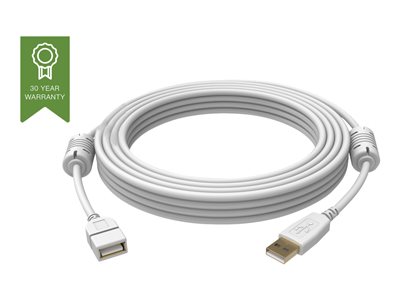 Vision Techconnect - Prodlužovací šňůra USB - USB (F) do USB (M) - USB 2.0 - 1 m - bílá TC 1MUSBEXT