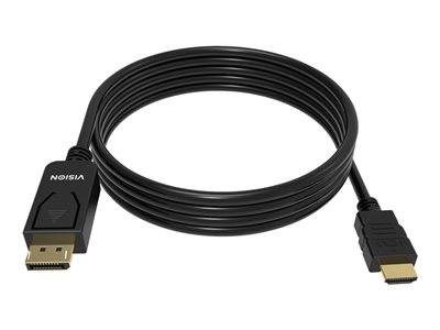 VISION - Video kabel - DisplayPort / HDMI - DisplayPort (M) do HDMI (M) - 2 m - černá - podporuje 4 TC 2MDPHDMI/BL