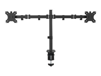 VISION, VISION Monitor Desk Post Dual Black VFM-DPD2B