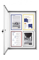 Vitrína magnetická Magnetoplan elegant venkovní 4 x A4 magivitex04