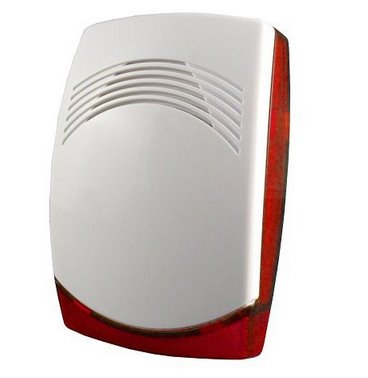 Vnútorná siréna Piccolo - biela / červená qeca15