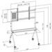 Vogel's ESSENTIAL T1021 pojízdný stojan pro TV 65-98", 120 kg, výška 154 cm, černý T 1021