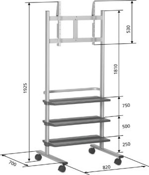Vogel´s pojizdní lehký stojan PB 175, LCD/plasma