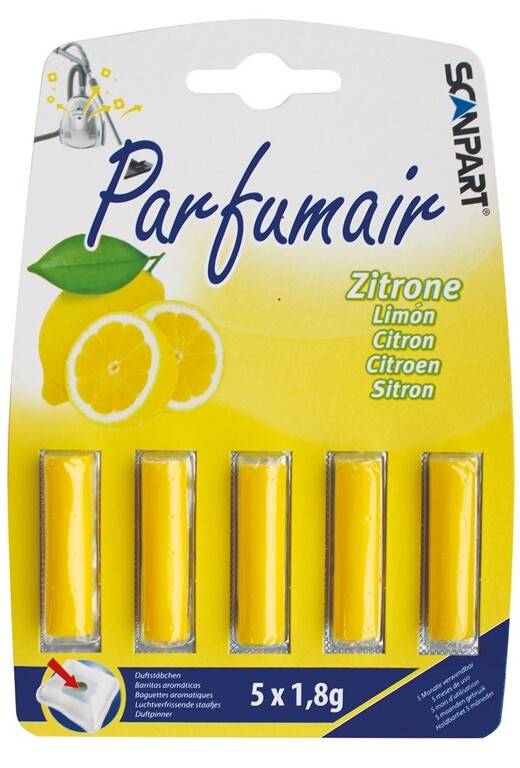 Vôňa do vysávačov citrón 5ks