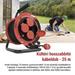 Vonkajší predlžovací kábel na bubne 25 m / 4 zásuvky / guma / 230 V / 1,0 mm2 / IP44 8592920136355