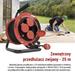 Vonkajší predlžovací kábel na bubne 25 m / 4 zásuvky / guma / 230 V / 1,0 mm2 / IP44 8592920136355