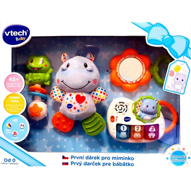 VTECH Prvý darček pre bábätko SK - modrý 80-522037