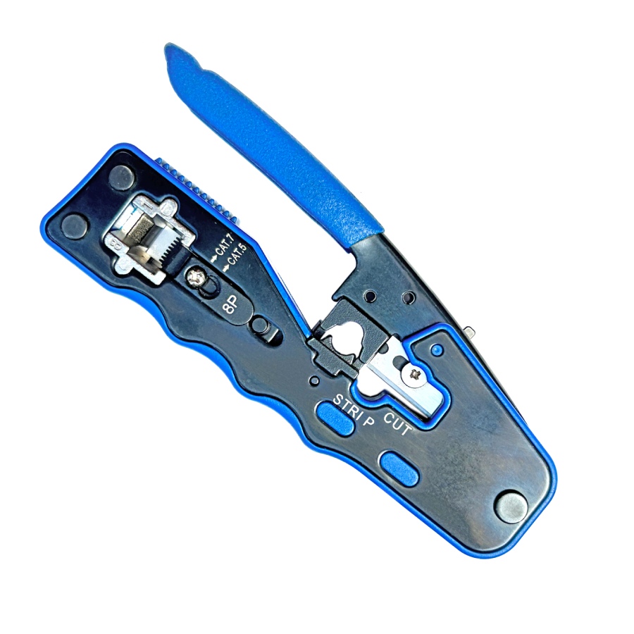 W-Star Krimpovací kleště RJ45 EZ WS7318R profesionální kleště Cat7, Cat6, Cat5, STP