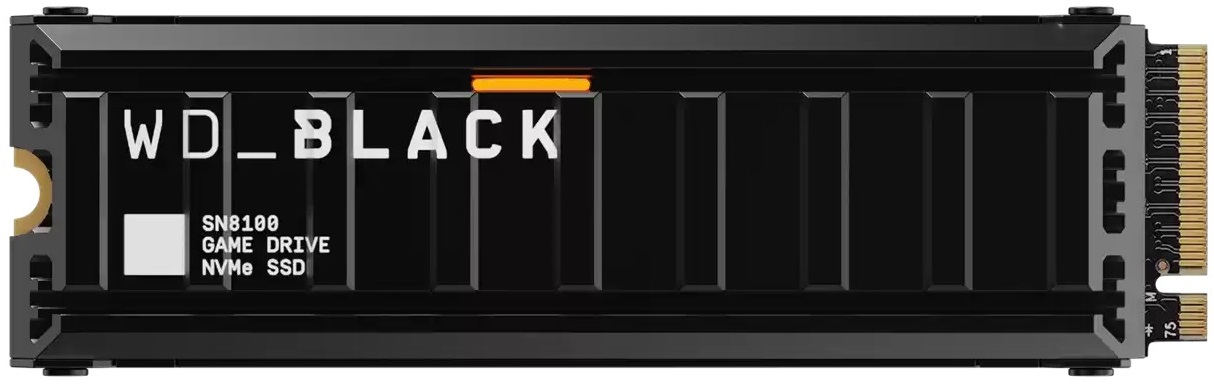 WD BLACK SSD NVMe M.2 1TB PCIe SN8100, PCIe Gen5, (R:14900, W:11000MB/s), s chladičem WDS100T1XHM