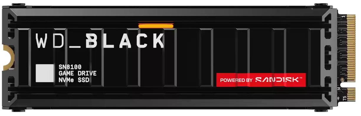 WD BLACK SSD NVMe M.2 8TB PCIe SN8100, PCIe Gen5, (R:14900, W:13200MB/s) s chladičem WDS800T1XHM