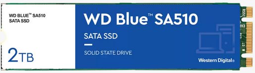 WD Blue SA510 SSD 2TB 2,5" SATA WDS200T3B0B WDS200T3B0B-00C7C0