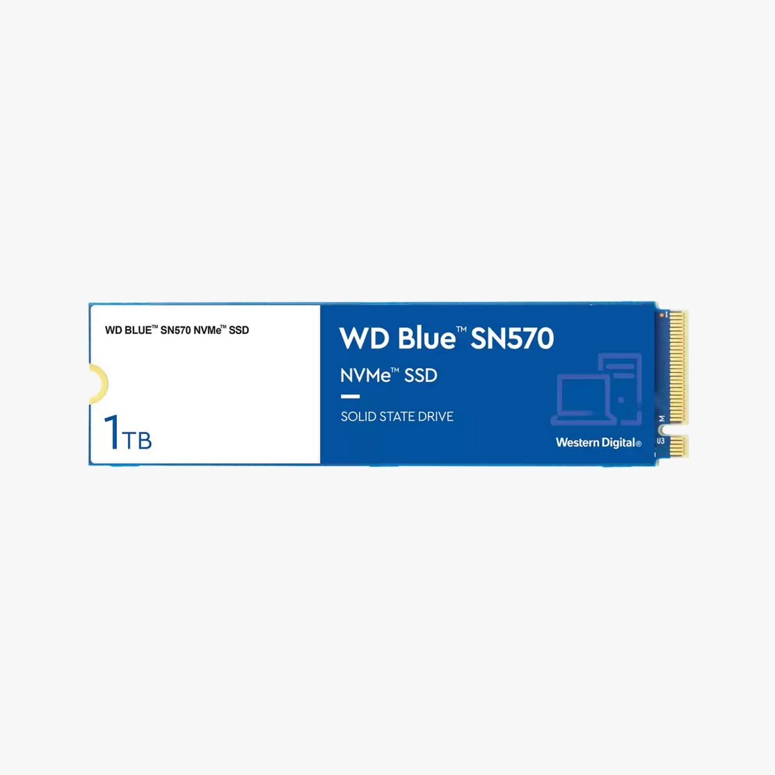 WD Blue SN570 1TB SSD PCIe Gen3 8 Gb/s, M.2 2280, NVMe ( r3500MB/s, w3000MB/s ) WDS100T3B0C