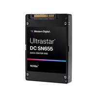 WD Enterprise SSD 15.36TB Ultrastar DC SN655, PCIe Gen4, (R:6800, W:3700MB/s), RI-1DW/D BICS5 TCG-Ruby 0TS2469
