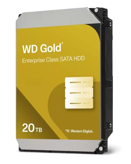 WD Gold 3,5" HDD 20 TB 7200RPM 512MB SATA 6Gb/s WD203KRYZ