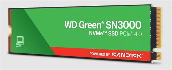 WD Green SN3000 2TB SSD PCIe Gen4 M.2 2280, NVMe ( r5000MB/s, w4200MB/s ) WDS200T4G0E-00CPS0