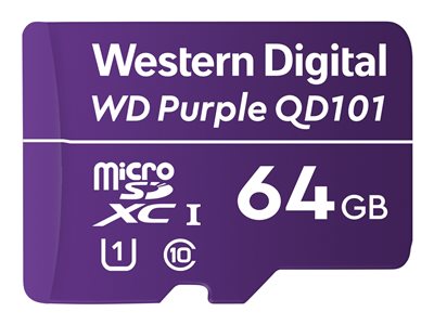 WD, MicroSD Purple 64GB WDD064G1P0C WDD064G1P0C-85AEL0
