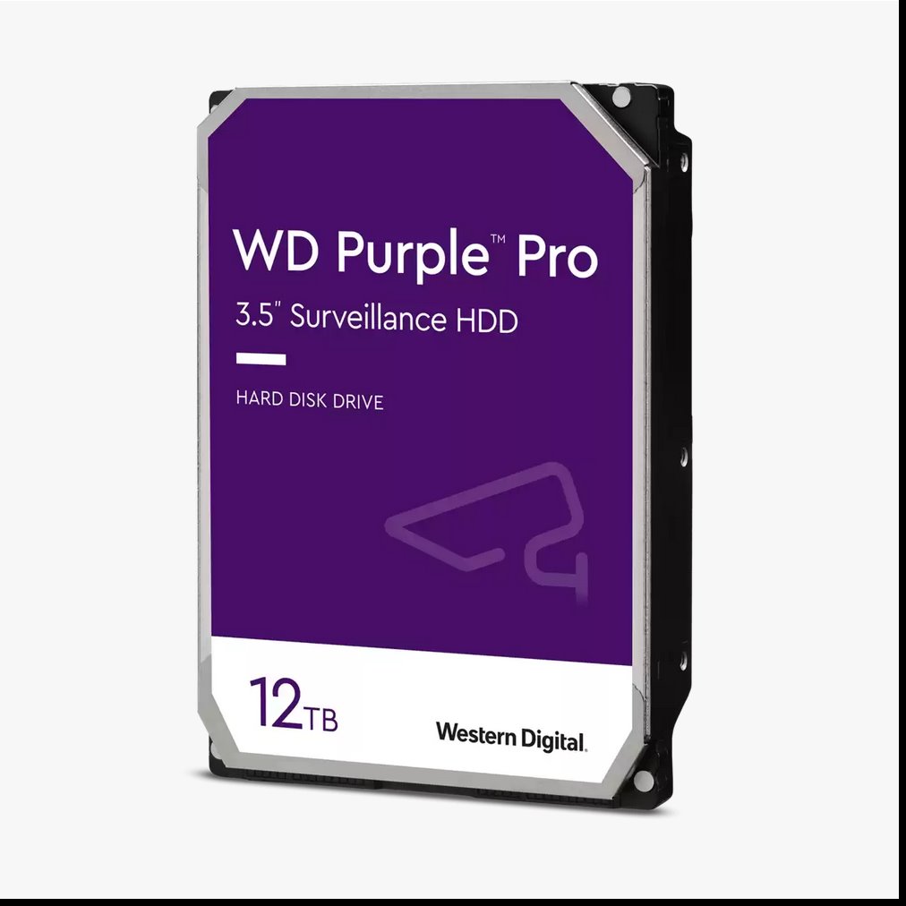 WD Purple Pro 3,5" HDD 12,0TB Surveillance 7200RPM 256MB SATA 6Gb/s WD121PURP