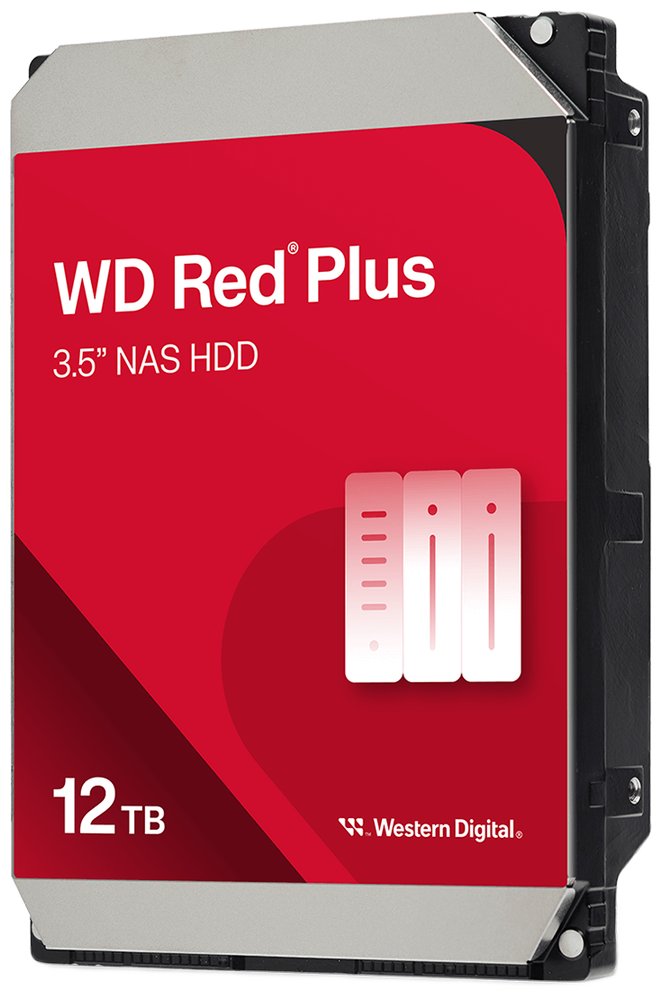 WD Red™ Plus 3,5" HDD 12TB NAS 7200RPM 512MB SATA III 6Gb/s WD120EFGX