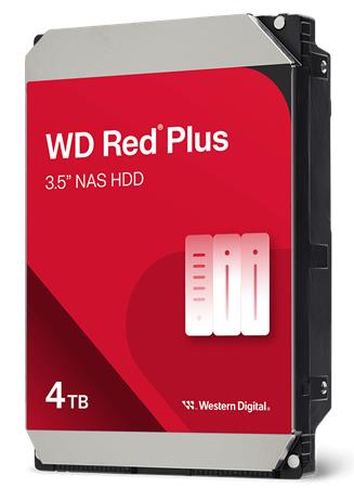 WD Red™ Plus 3,5" HDD 4TB NAS 5400RPM 128MB SATA III 6Gb/s WD40EFZZ