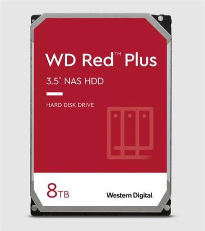 WD Red™ Plus 3,5" HDD 8TB NAS 5640RPM 256MB SATA III 6Gb/s WD80EFPX