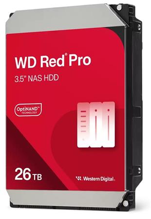 WD Red Pro 3,5" HDD 26TB NAS 7200RPM 512MB SATA III 6Gb/s WD260KFGX