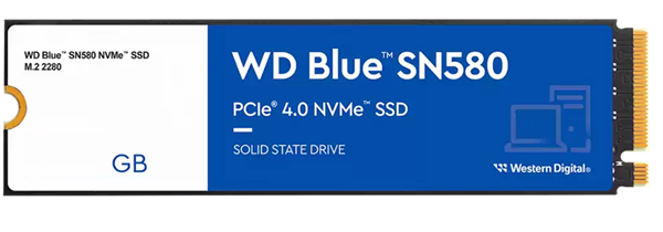 WD SSD Blue SN580 250GB / WDS250G3B0E / NVMe M.2 PCIe Gen4 / Interní / M.2 2280 WDS250G3B0E-00CHF0
