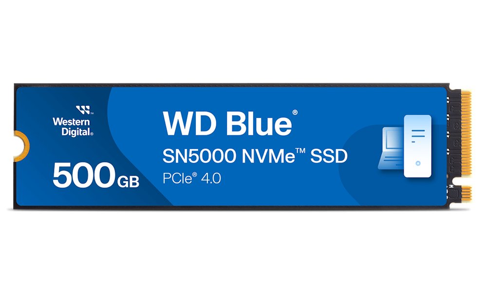 WD, WD SSD Blue SN5000 500GB PCIe Gen4 NVMe WDS500G4B0E WDS500G4B0E-00CNZ0