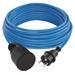 Weatherproof predlžovací kábel 10 m / 1 zásuvka / čierny / silikón / 230 V / 1,5 mm2 8592920123614