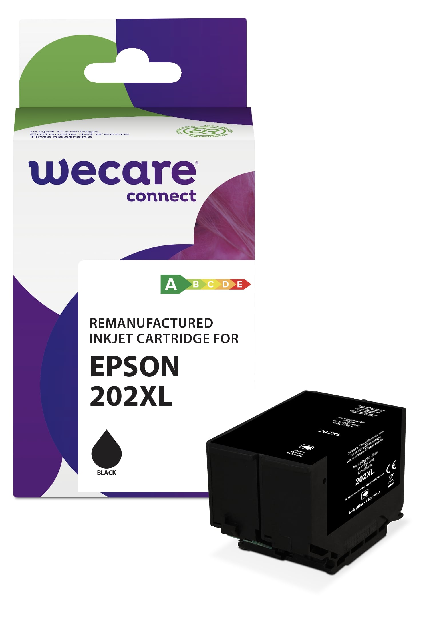 WECARE ARMOR ink kompatibilní s EPSON C13T02G140,černá/black K20870W4