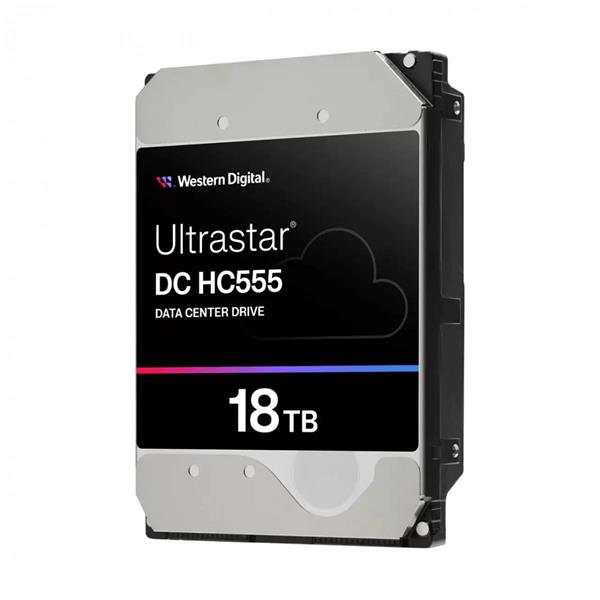 Western Digital Ultrastar DC HC555 (3.5’’, 18TB, 512MB, 7200RPM, SAS 12Gb/s, 512E SE P3 WUH722018CL5204